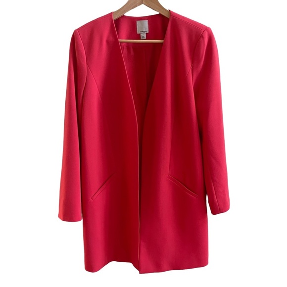 Halogen Oversize Long Jacket in Pink Size: M - Picture 12 of 12